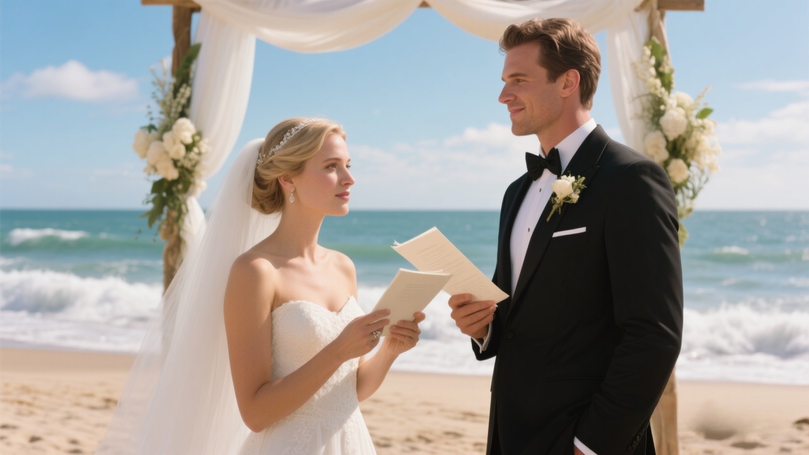 Modern secular wedding vows example